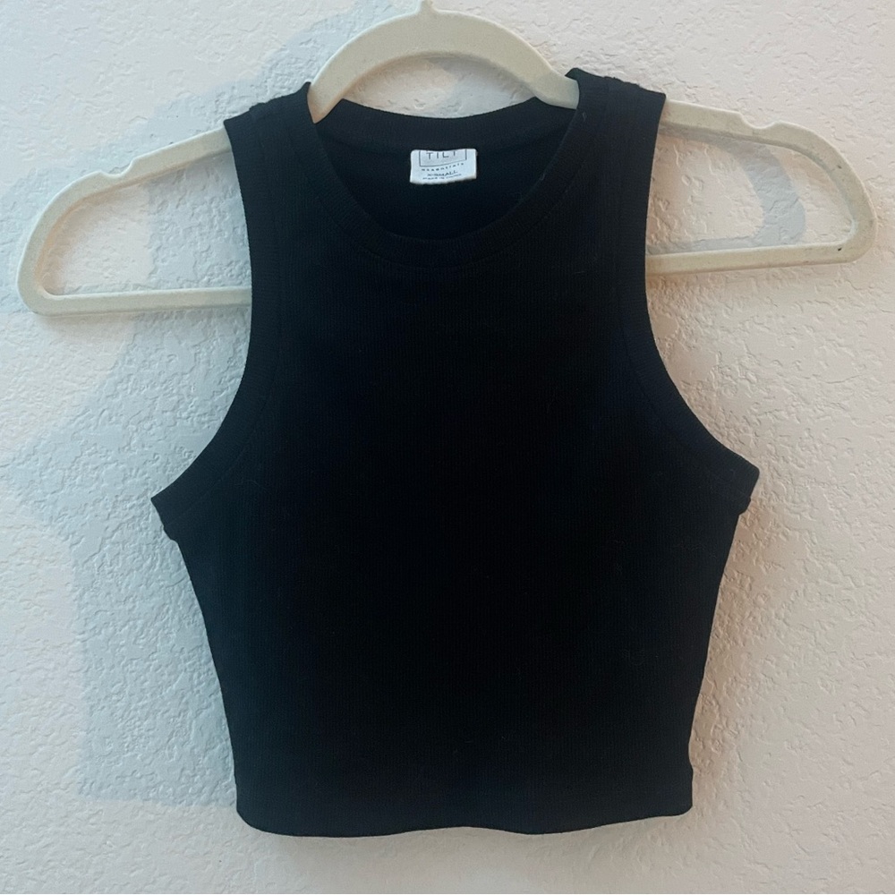 Black Tank Crop Top